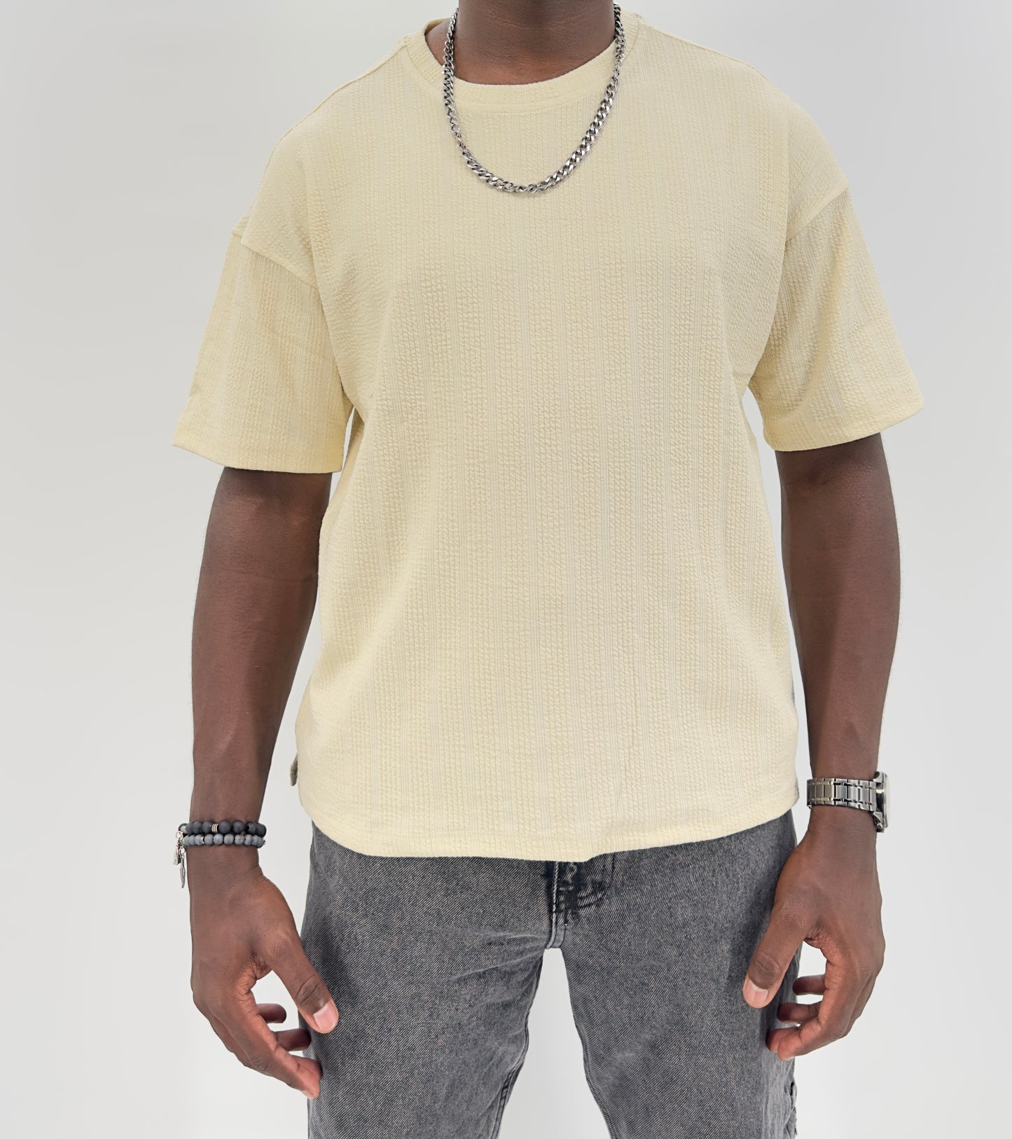 Textured T-shirt